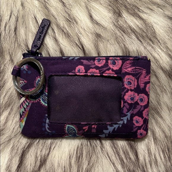 Vera Bradley Accessories - Vera Bradley Batik Leaves quilt and Pink Floral Key & Card Holder
